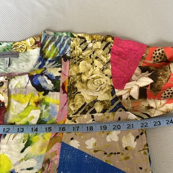 Anthropologie Conditions Apply Multicolor Tunic Top Size Large - Picture 6 of 10